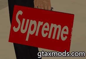 Красный кейс с логотипом Supreme Красный кейс с логотипом Supreme