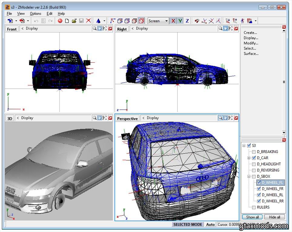 ZModeler v.2.2.6 ENG для GTA San Andreas
