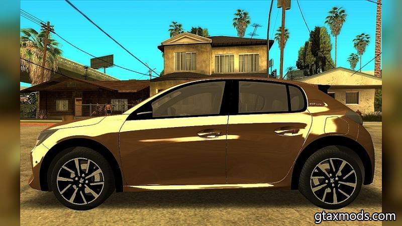 Золотистый Peugeot 208 2020 Золотистый Peugeot 208 2020