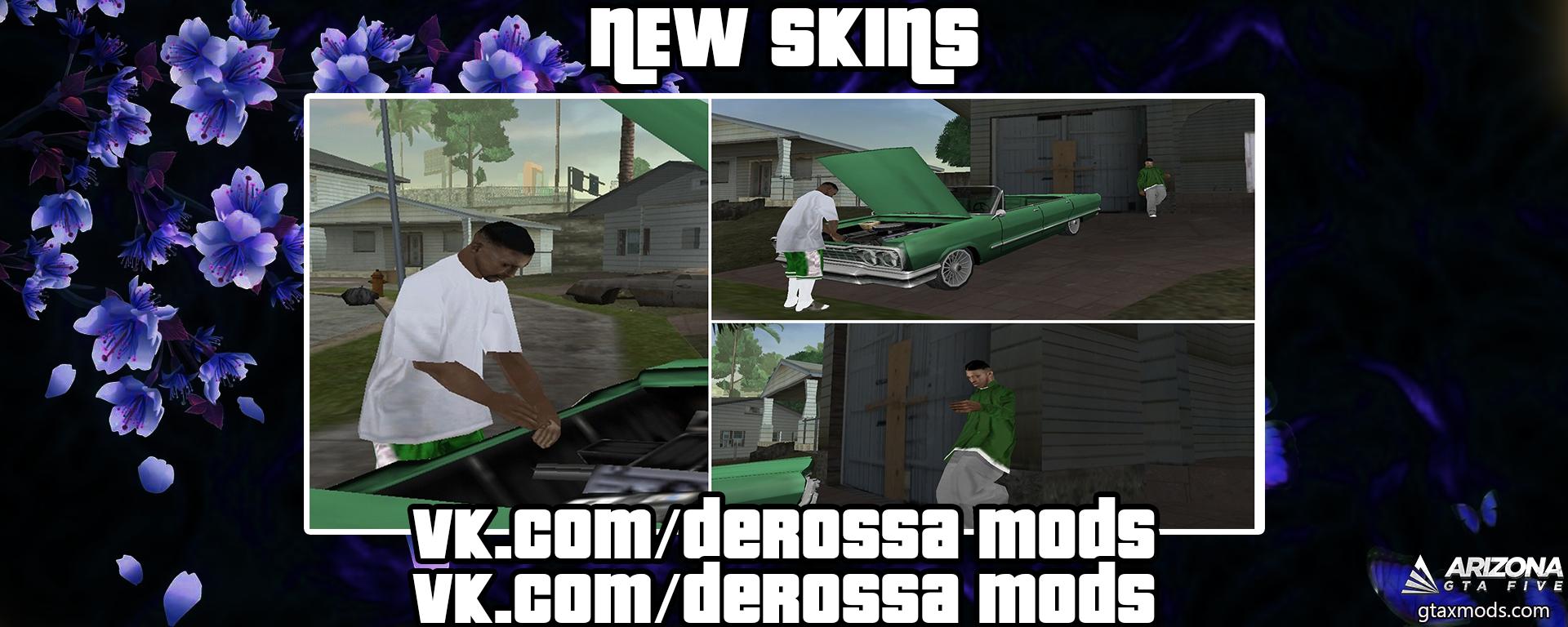 Groove skin pack by DeRossa Mods - Скины, Банды, Афро-американцы, Персоны »  GTAXMODS - Моды и файлы для GTA 5, GTA SAMP